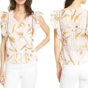 Ted Baker Adaale Ruffle Eyelet Top